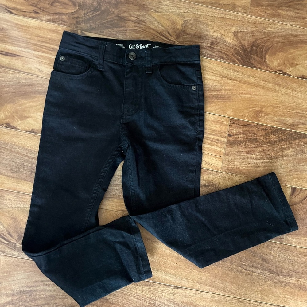 Cat & Jack Black Boys Slim Jeans (7)